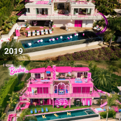 Hãng phim Barbie vừa mới sơn hẳn một biệt thự Dream House màu hồng