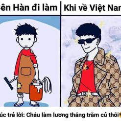 KHI Ở HÀN ĐI LÀM VÀ KHI VỀ VIỆT NAM