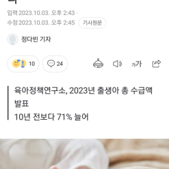 Hàn Quốc trẻ chào đời vào năm 2023 có thể được Nhà nước hỗ trợ tối đa hơn 42triệu won trong 5 năm đầu đời