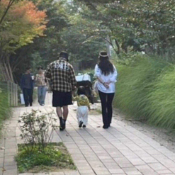 Taeyang (Big Bang) đi dạo cùng bà xã Min Hyo Rin và con trai 2 tuổi 💚