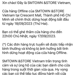 SMTOWN &STORE VIỆT NAM (TRỤ SỞ TP. HỒ CHÍ MINH) THÔNG BÁO ĐÓNG CỬA - DỪNG HOẠT ĐỘNG TỪ 18/9‼️