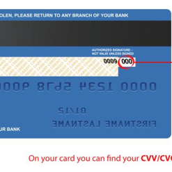 Số CVC của thẻ séc và thẻ tín dụng là gì?